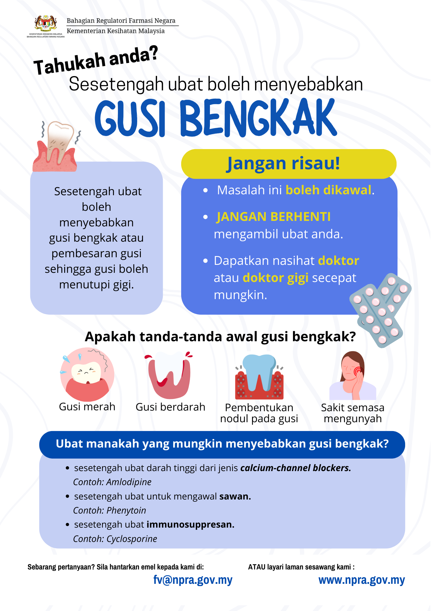 Infografik Untuk Pengguna_Gusi Bengkak dan Ubat